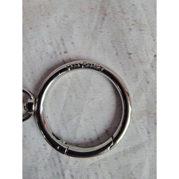 Vera Bradley Blue Island Medallion Turtle Bag Charm Keyring Mirror - Picture 2 of 7